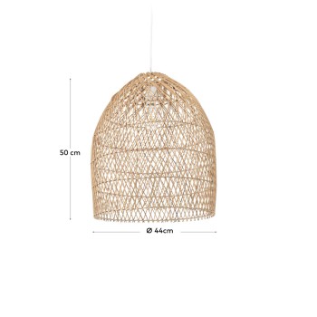 Domitila rattan ceiling lamp with natural finish Ø 44 cm