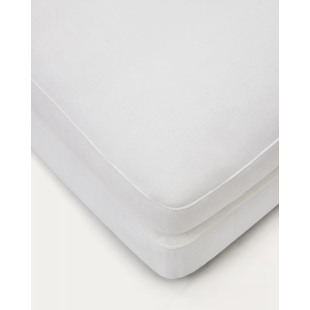 Gala footstool white 90 x 90 cm