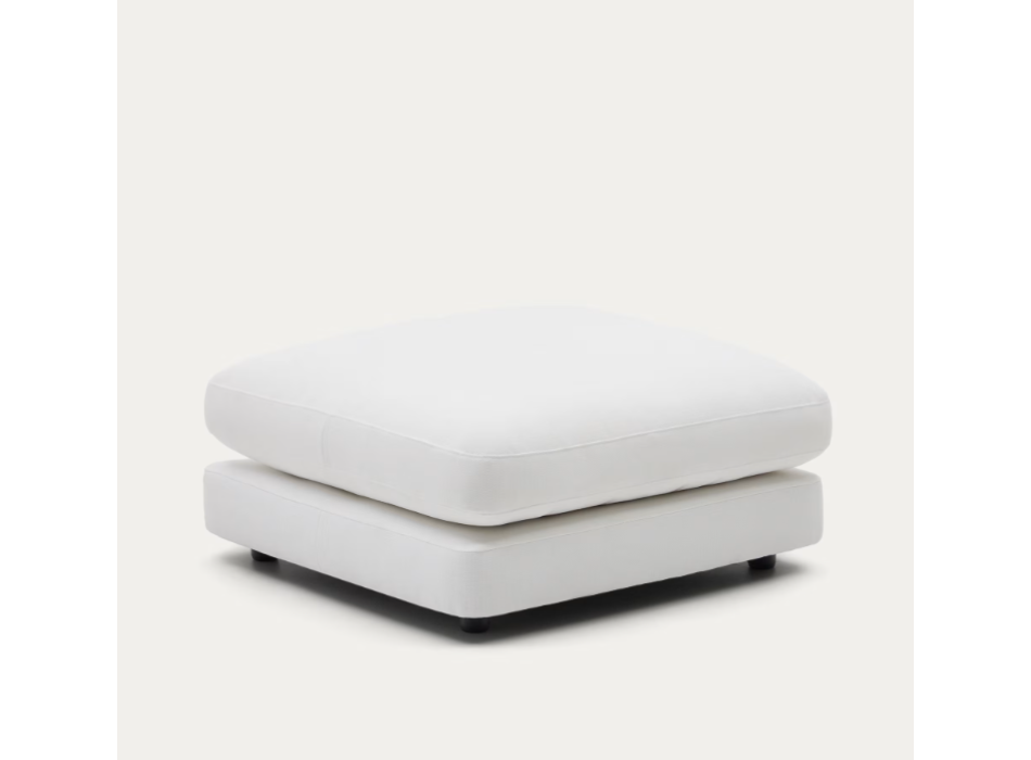 Gala footstool white 90 x 90 cm