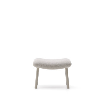 Inari footrest painted beige and beige steel 60 x 50 cm FSC Mix Credit