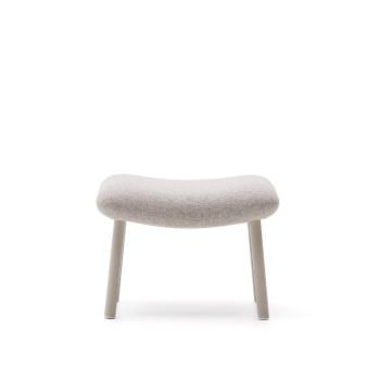 Inari footrest painted beige and beige steel 60 x 50 cm FSC Mix Credit