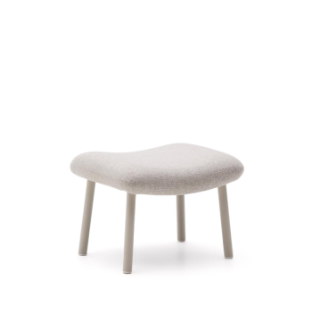 Inari footrest painted beige and beige steel 60 x 50 cm FSC Mix Credit