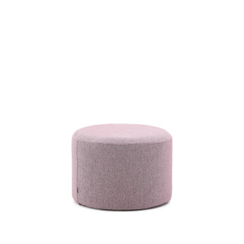 Kaeli footrest with removable cover, purple, Ø 60 cm