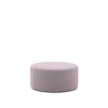 Kaeli footrest with removable cover, purple, Ø 90 cm