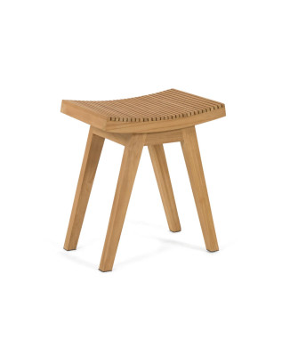 Vicentina footstool in solid teak wood