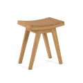 Vicentina footstool in solid teak wood
