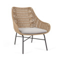 Abeli armchair in beige rope