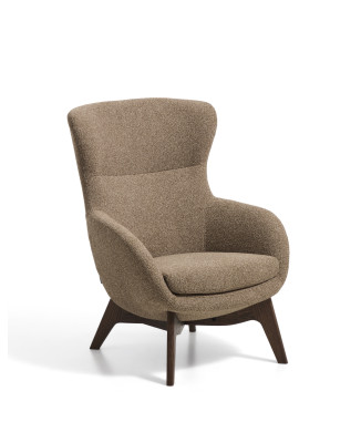 Adiran armchair in thick chenille
