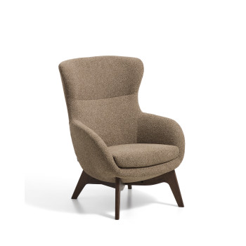 Adiran armchair in thick chenille
