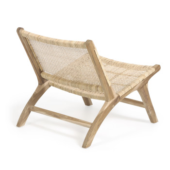 Beida armchair in solid teak wood