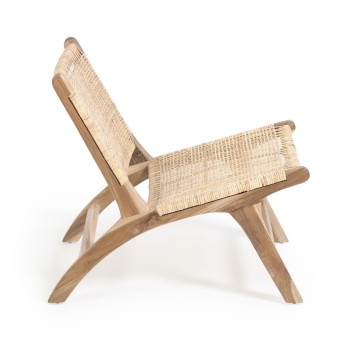 Beida armchair in solid teak wood