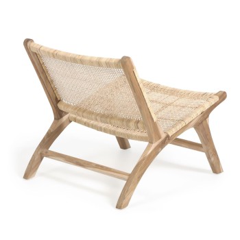 Beida armchair in solid teak wood