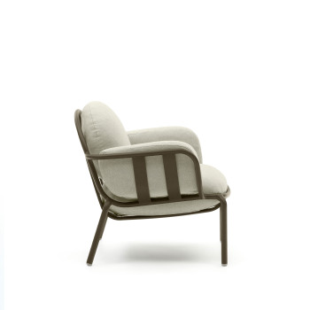 Joncols outdoor armchair in painted aluminum