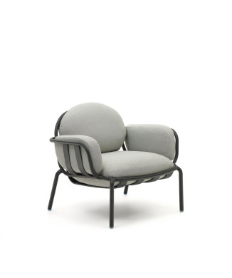 Joncols outdoor armchair in painted aluminum
