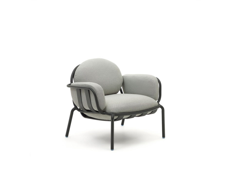 Joncols outdoor armchair in painted aluminum