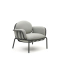 Joncols outdoor armchair in painted aluminum