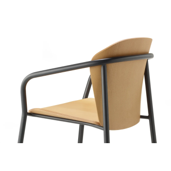 Armchair FINN METAL WOOD ART - SCAB