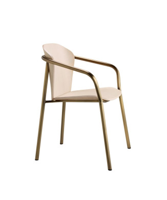 Armchair FINN METAL WOOD ART - SCAB