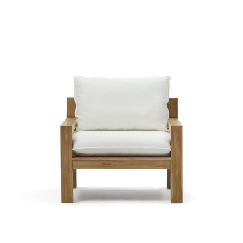 Forcanera armchair in solid teak wood