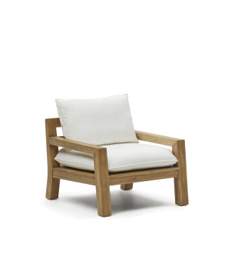 Forcanera armchair in solid teak wood