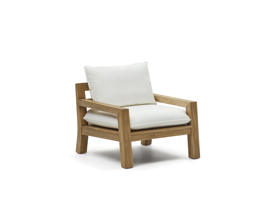 Forcanera armchair in solid teak wood