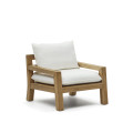 Forcanera armchair in solid teak wood