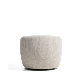 Odenia swivel armchair in micro bouclé