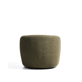 Odenia swivel armchair in micro bouclé