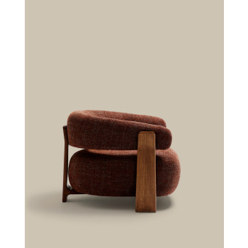 Granite chenille armchair