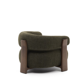 Granite chenille armchair