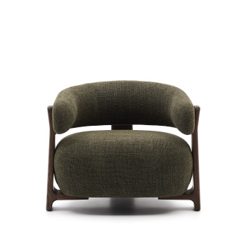 Granite chenille armchair