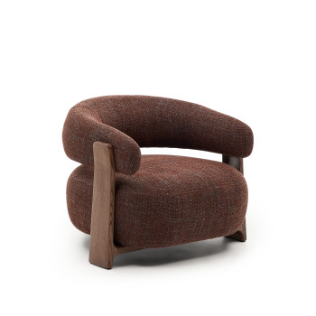 Granite chenille armchair