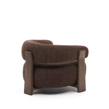 Granite chenille armchair
