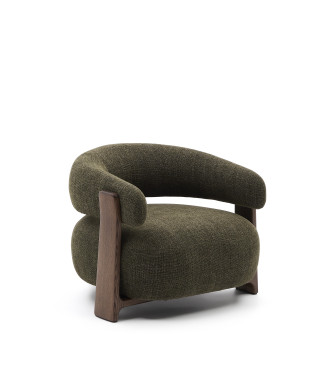 Granite chenille armchair