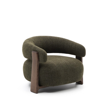 Granite chenille armchair