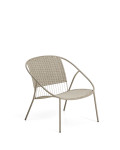 Atrani stackable armchair in galvanized steel and rope