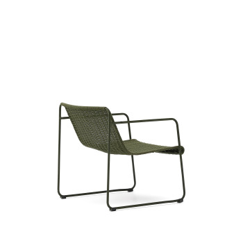 Maurina stackable armchair in galvanized steel
