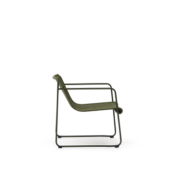 Maurina stackable armchair in galvanized steel