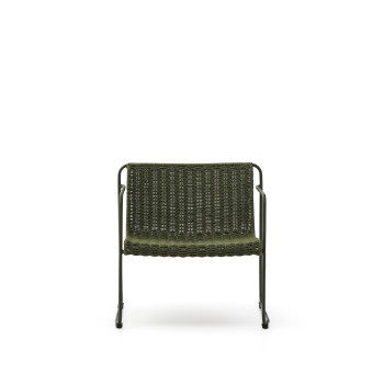 Maurina stackable armchair in galvanized steel