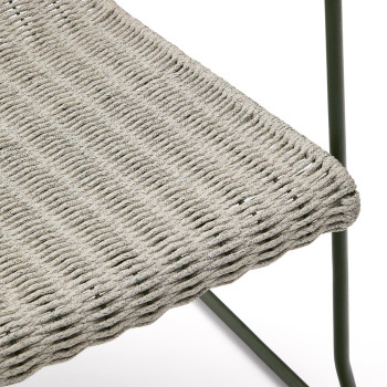 Maurina stackable armchair in galvanized steel