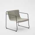 Maurina stackable armchair in galvanized steel