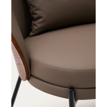 Eamy synthetic leather armchair THE SHAPE