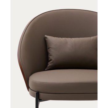 Eamy synthetic leather armchair THE SHAPE
