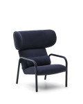 Inari blue and steel armchair, painted blue FSC Mix Credit