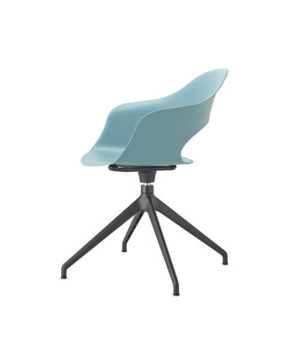 LADY B armchair with swivel trestle - SCAB
