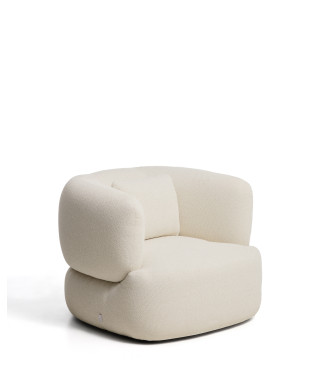 Martina armchair with ecru chenille cushion FSC Mix Credit