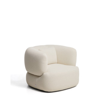 Martina armchair with ecru chenille cushion FSC Mix Credit