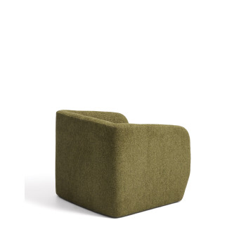 Milare armchair in chenille