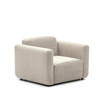 Neom modular armchair in beige FSC Mix Credit