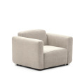 Neom modular armchair in beige FSC Mix Credit